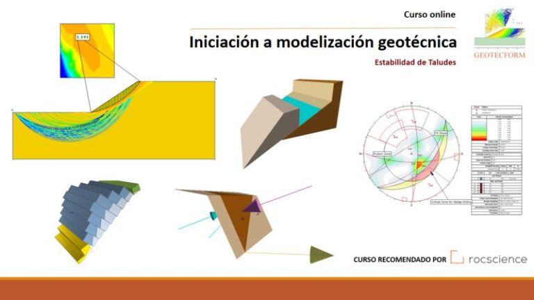 Iniciación a la modelización geotécnica para estabilidad de taludes